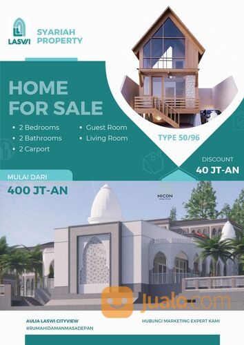 Rumah Syariah ala Villa view kota Bandung dari perbukitan Baleendah Bandung Selatan