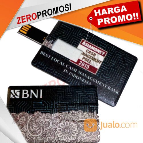 Flashdisk kartu dengan cetakan logo custom