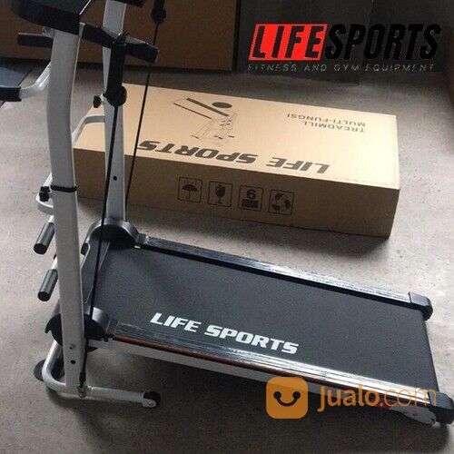New Alat Kesehatan Olahraga Fitness Gym Treadmill Manual 4 in 1 + Twister Lifesports 501 C