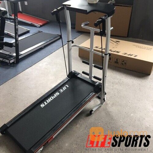 New Alat Kesehatan Olahraga Fitness Gym Treadmill Manual 4 in 1 + Twister Lifesports 501 C