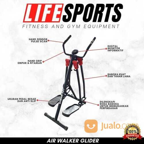 New Alat Kesehatan Olahraga Fitness Gym Magic Air Walker Freestyle Glider Lifesports Original