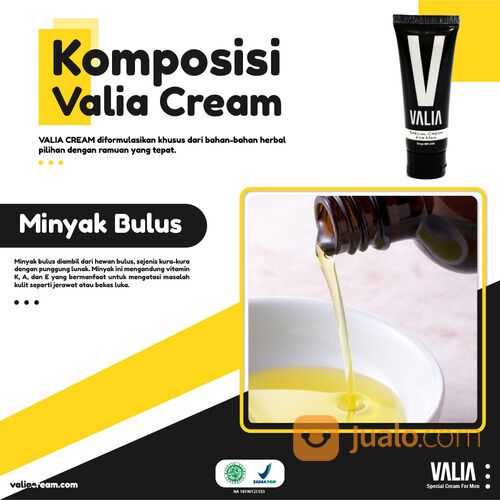 Valia Cream Herbal Alami Bagi Pria Perkasa Sehat Dan Kuat