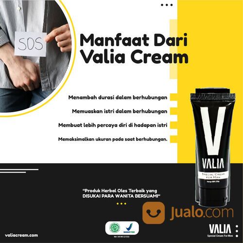 Valia Cream Herbal Alami Bagi Pria Perkasa Sehat Dan Kuat