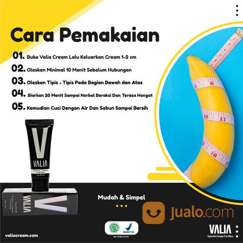 Valia Cream Herbal Alami Bagi Pria Perkasa Sehat Dan Kuat