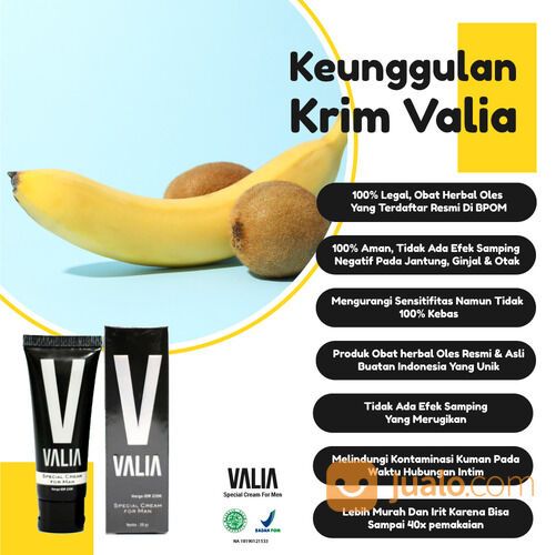 Valia Cream Herbal Alami Bagi Pria Perkasa Sehat Dan Kuat