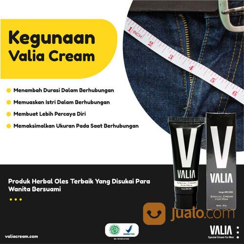 Valia Cream Herbal Alami Bagi Pria Perkasa Sehat Dan Kuat