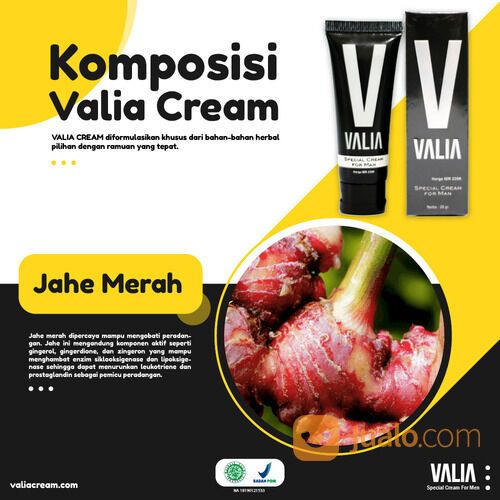Valia Cream Herbal Alami Bagi Pria Perkasa Sehat Dan Kuat