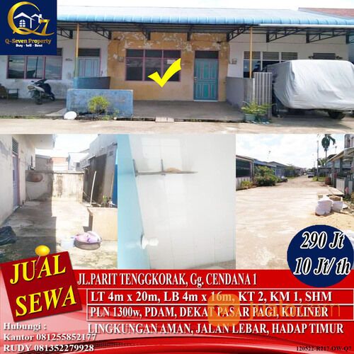Rumah Murah Jl. Parit Tengkorak, Gg. Cendana, Pontianak