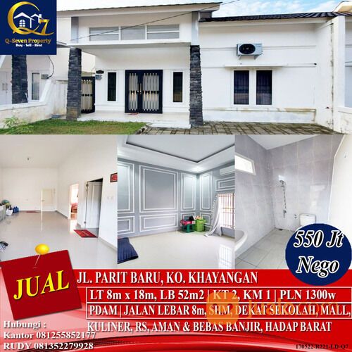 Rumah Murah Jl. Parit Baru, Ko. Khayangan, Pontianak