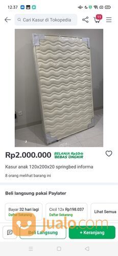 Bed Set Plus Kasur 120x200 Merk INFORMA.Belinya 11,5 Jt Di INFORMA.Like New.Bs Cek Sepuasnya