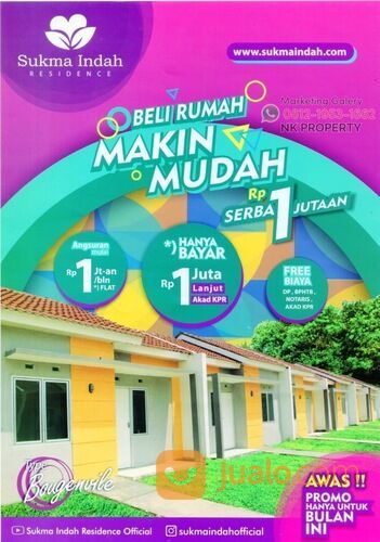 Rumah subsidi DP 0 Cileungsi Jonggol Sukma indah residence