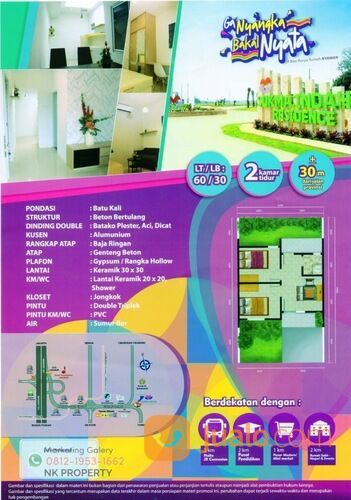 Rumah subsidi DP 0 Cileungsi Jonggol Sukma indah residence