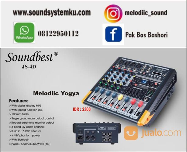 Power Mixer Soundbest 4 ch