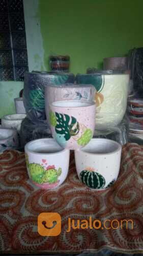 Pot Gerabah Lukis Unik dan Cantik, dapatkan engan harga murah langsung pengrajin jogja