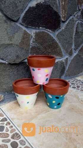 Pot Gerabah Lukis Unik dan Cantik, dapatkan engan harga murah langsung pengrajin jogja