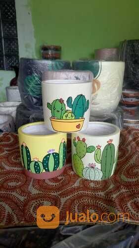 Pot Gerabah Lukis Unik dan Cantik, dapatkan engan harga murah langsung pengrajin jogja