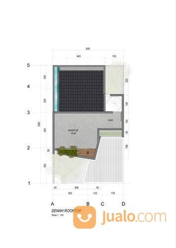 Rumah Rooftop Mewah 3LT dekat AEON Mall BSD Bintaro Jakarta Selatan Tangerang