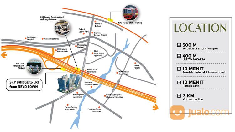 APARTEMEN PAKUWON RESIDENCES BEKASI, 600 Jt-an dgn Fasilitas seperti Kota Kasablanka