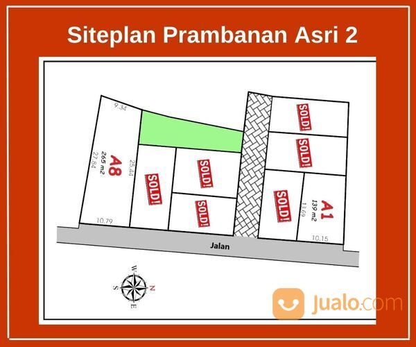 Tanah Siap Bangun Dekat Pabrik Susu SGM Klaten