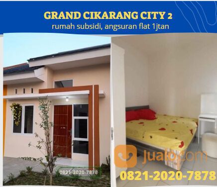 Rumah subsidi siap huni sudah ada dapur dekat pintu tol Karawang barat, Unsika, KIIC