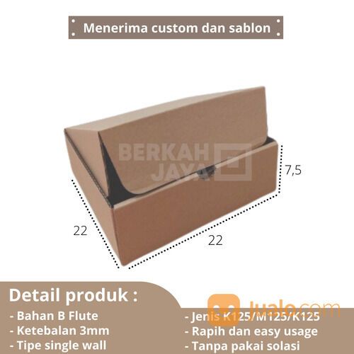 Box Pizza / Kardus / Aksesoris / Kotak / Dus Packing - 22 X 22 X 7.5 Cm