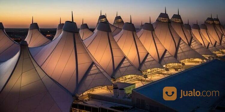 PASANG KANOPI MEMBRAN || TENDA CANOPY MEMBRANE KAIN DESAIN ELEGAN & LOKAL