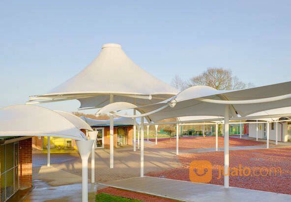 PASANG KANOPI MEMBRAN || TENDA CANOPY MEMBRANE KAIN DESAIN ELEGAN & LOKAL