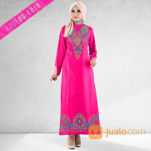 Desain Bordir Baju Gamis Wanita Siap Edit + Siap Pakai + Siap Produksi Edisi-1
