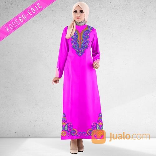 Desain Bordir Baju Gamis Wanita Siap Edit + Siap Pakai + Siap Produksi Edisi-1