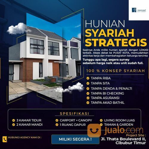 Perumahan Syariah Cileungsi Bogor | ROSEWOOD EAST CIBUBUR
