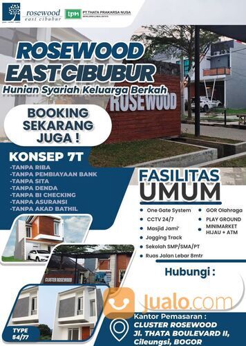 Perumahan Syariah Cileungsi Bogor | ROSEWOOD EAST CIBUBUR