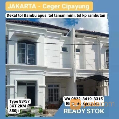 Rumah classic modern cluster Ceger Cipayung Jakarta Timur