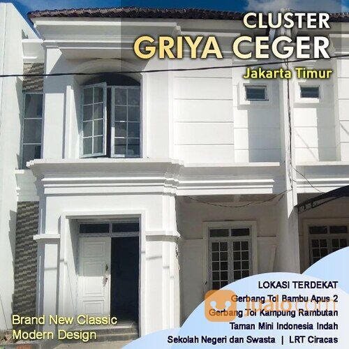 Rumah classic modern cluster Ceger Cipayung Jakarta Timur