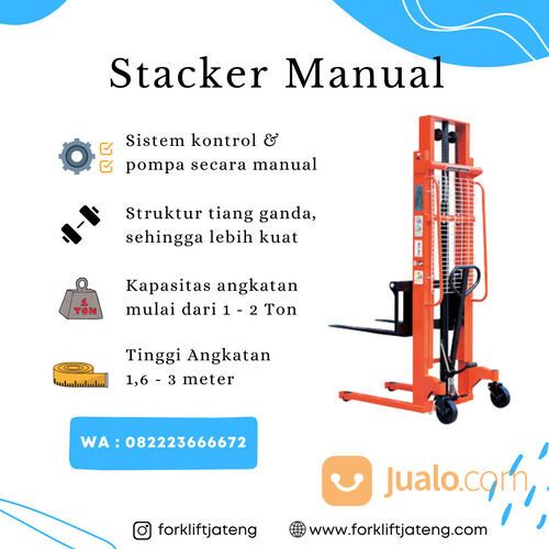 Hand Stacker 2 ton Solo manual / hand lift 2 ton Solo murah / stacker 2 ton murah di Solo