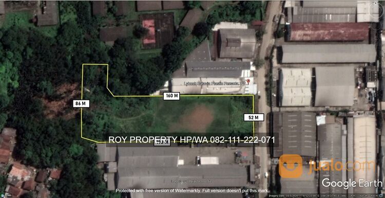 Tanah Cikupa Tangerang Banten 1.1 Ha Kawasan Industri Bonen INDUSTRI - MURAH