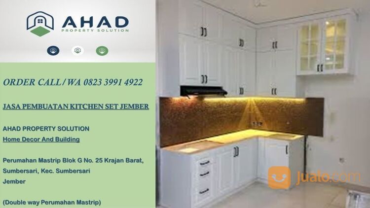 TERBARU, ORDER WA 0823 3991 4922. kitchen set lemari atas jember