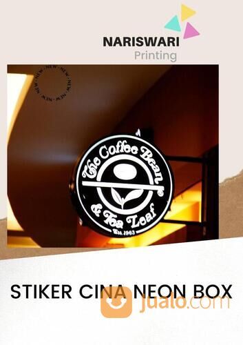 Cetak Stiker Untuk Neon Box | Custom