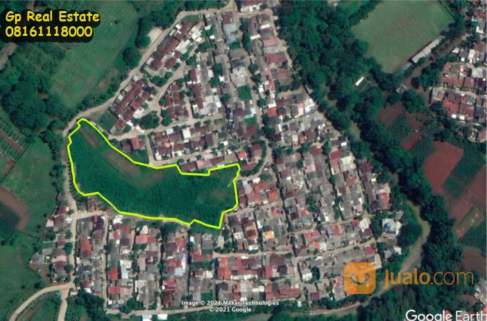 Tanah LT 10.875 m2 di Cibinong samping Perum Visar Indah Pratama Bogor Jawa Barat Strategis