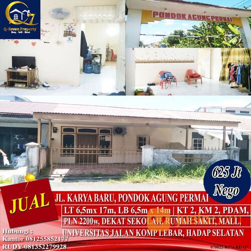 Rumah Murah Jl. Karya Baru , Pondok Agung Permai, Pontianak