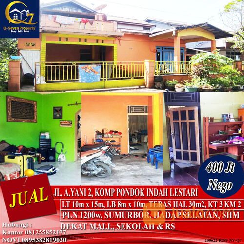 Rumah Murah Jl. Ayani 2, Pondok Indah Lestari, Pontianak
