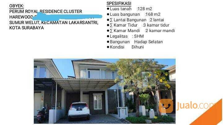 Perum Royal residence Cluster HAREWOOD Sumur welut, Kecamatan Lakarsan