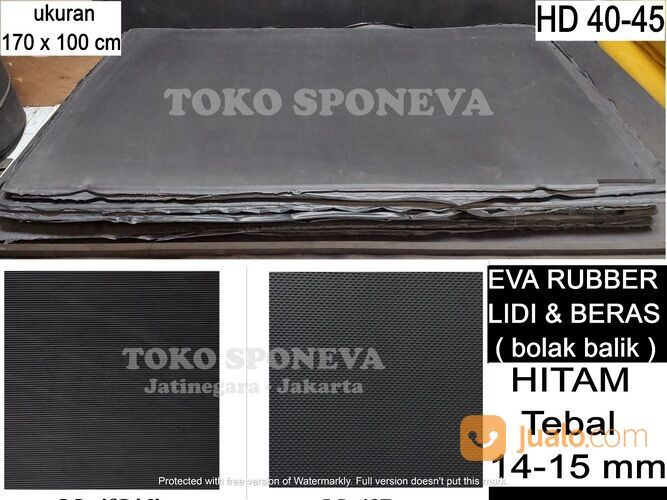 EVA RUBBER / Karet Eva - Bahan Sandal Jepit Premium Motif LIDI & BERAS ( Bolak Balik ) T 14 -15 mm