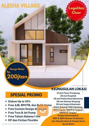 RUMAH 200 JUTAAN DI GUNUNG SINDUR | PERUMAHAN CLUSTER MURAH DI GUNUNG SINDUR BOGOR