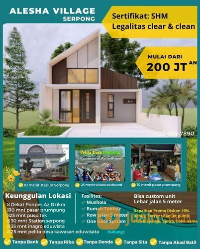 RUMAH 200 JUTAAN DI GUNUNG SINDUR | PERUMAHAN CLUSTER MURAH DI GUNUNG SINDUR BOGOR