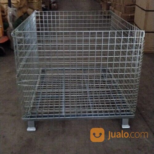 Pallet besi wiremesh keranjang barang murah