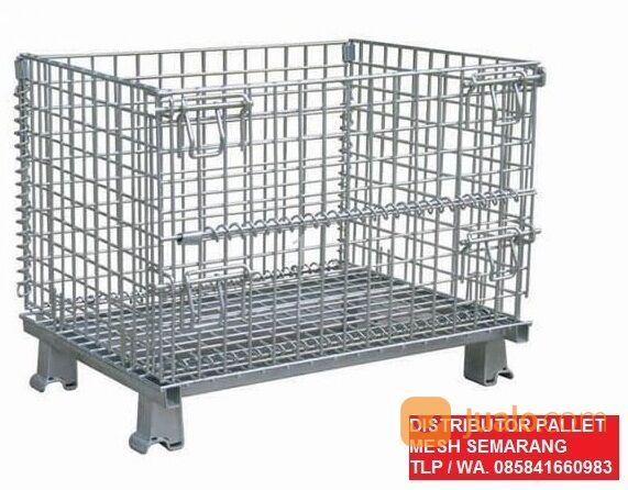 Pallet besi wiremesh keranjang barang murah