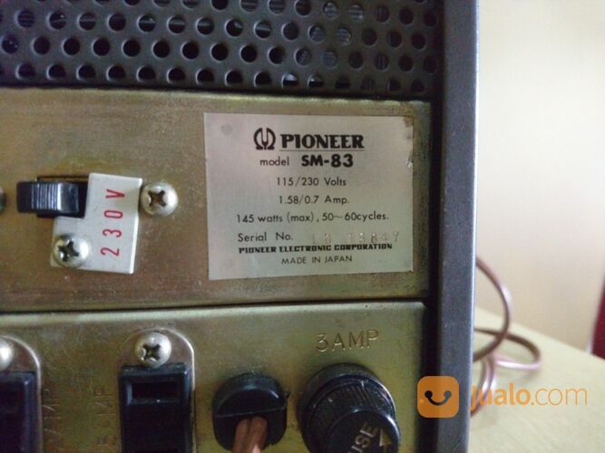 Amplifier Integrated Pioneer SM83 Tabung Japan