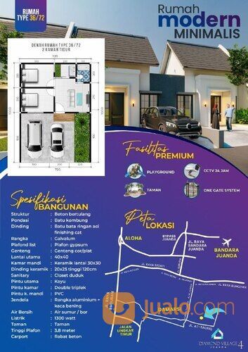 Untung Banyak,Rumah Di Sidoarjo Harga 150 Jutaan, Diamond Village Juanda 4