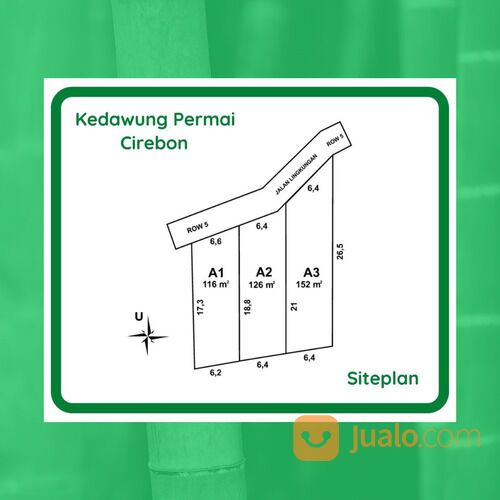 Kavling Rumah Cirebon Jl. Brigjen Darsono Angsur 12x Tanpa Bunga