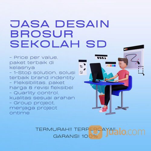JASA DESAIN BROSUR SEKOLAH SD